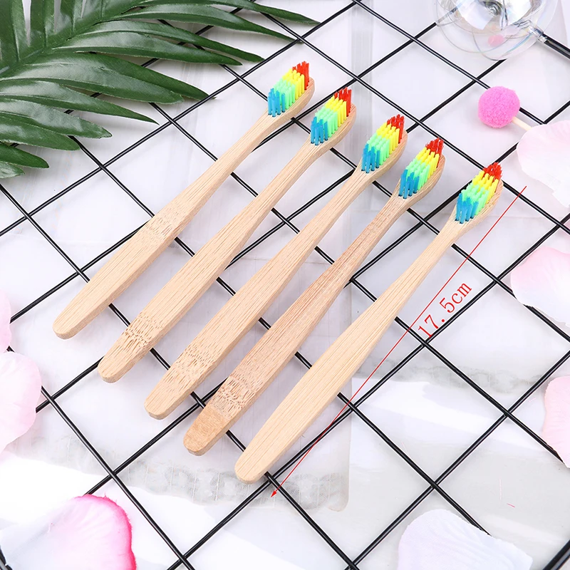 2018 Hot 1PC/5PC Soft Bristle Head Toothbrush Environment Wooden Rainbow Bamboo Toothbrush Oral Care
2018 Hot 1PC/5PC Soft Bristle Head Toothbrush Environment Wooden Rainbow Bamboo Toothbrush Oral Care