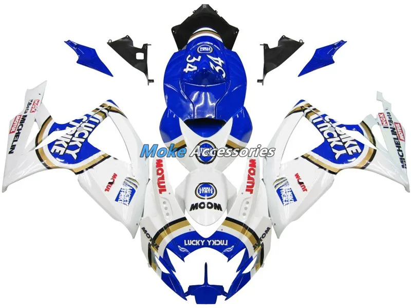 Motorcycle Fairings Kit Fit For gsxr600/750 2006-2007 Bodywork Set High Quality ABS Injection NEW White Blue Lucky
Motorcycle Fairings Kit Fit For gsxr600/750 2006-2007 Bodywork Set High Quality ABS Injection NEW White Blue Lucky