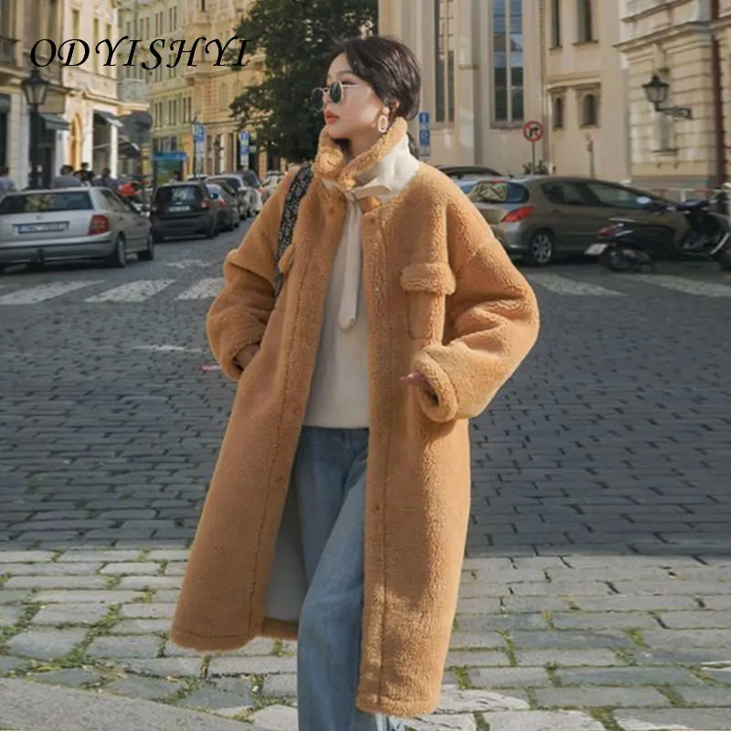Faux Lamb Wool Fur Coat Lapel Women Winter 2020 New Wild Mid Long Fur Jacket Thick Warm Loose Outwear Plush Coat Female DH47
Faux Lamb Wool Fur Coat Lapel Women Winter 2020 New Wild Mid Long Fur Jacket Thick Warm Loose Outwear Plush Coat Female DH47