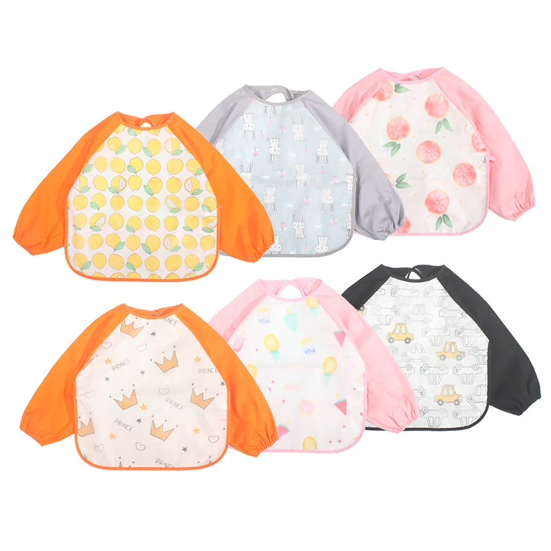 Baby Bibs Cute Cartoon Bandana Bibs Waterproof Infant Eating Children Drawing Long Sleeve Apron Baby Self Feeding Burp Cloths
Baby Bibs Cute Cartoon Bandana Bibs Waterproof Infant Eating Children Drawing Long Sleeve Apron Baby Self Feeding Burp Cloths