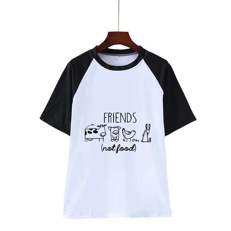 Ms vegetarian vegetarian friends model animal digital printing raglan T-shirt
Ms vegetarian vegetarian friends model animal digital printing raglan T-shirt