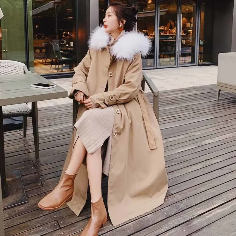 Spring Coat Women Outwear Blend Autumn Winter Hooded Collar Long Wool Female Warm Lamb Parka OvercoatShirling Padded Windbreaker
Spring Coat Women Outwear Blend Autumn Winter Hooded Collar Long Wool Female Warm Lamb Parka OvercoatShirling Padded Windbreaker