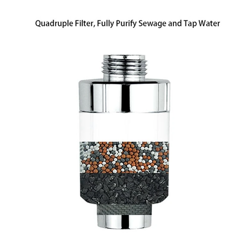 Bathroom Shower Filter Bathing Water Filter Purifier Water Treatment Health Softener Chlorine Removal Activated Carbon
Bathroom Shower Filter Bathing Water Filter Purifier Water Treatment Health Softener Chlorine Removal Activated Carbon