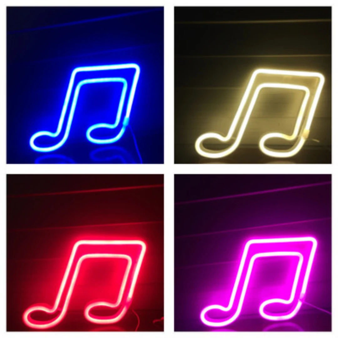 LED Neon Light Music Note Neon Lights Night Light Concert Wall Lamp For Bedroom Battery USB Power Nightlight For Party Decorate
LED Neon Light Music Note Neon Lights Night Light Concert Wall Lamp For Bedroom Battery USB Power Nightlight For Party Decorate