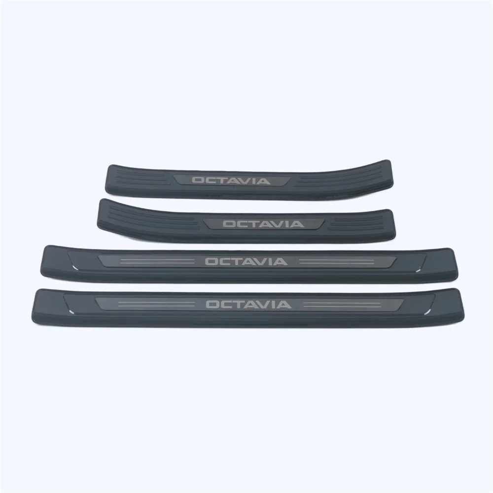 Stainless Steel Inner Outer Door Sill Scuff Plate Guard Sills Protector Trim For Skoda Octavia Mk4 2019 2020 2021 
Stainless Steel Inner Outer Door Sill Scuff Plate Guard Sills Protector Trim For Skoda Octavia Mk4 2019 2020 2021