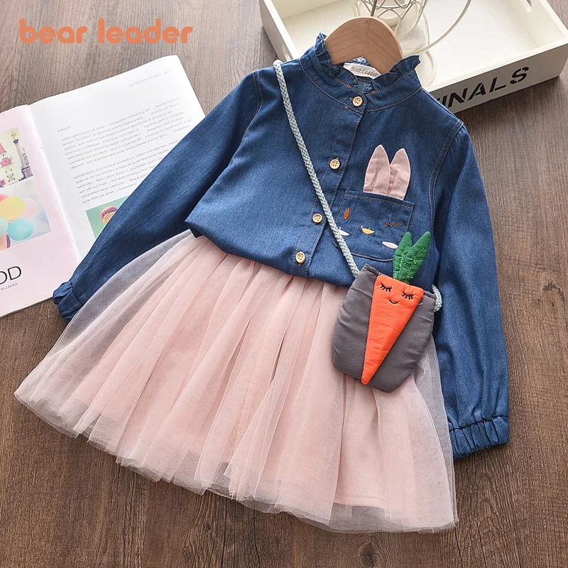Bear Leader Denim Girls Dress with Bag 2pcs Autumn Winter Mesh Princess Dress Kids Party Dress 3 7 Years Kids Clothing Christmas
Bear Leader Denim Girls Dress with Bag 2pcs Autumn Winter Mesh Princess Dress Kids Party Dress 3 7 Years Kids Clothing Christmas