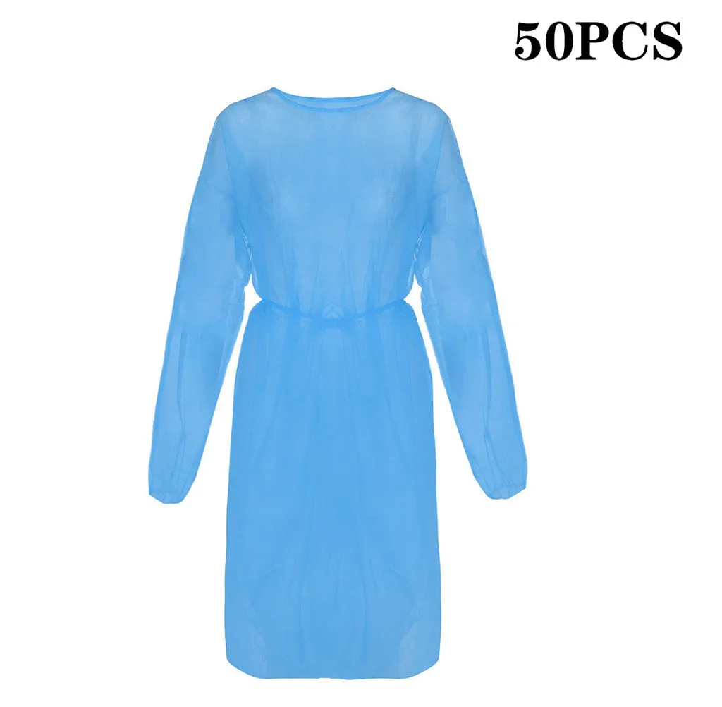 50pcs Disposable Gowns coverall Protective Isolation Clothing Anti-Spitting And Anti-Oil Stain Nursi Work clothing jardineira
50pcs Disposable Gowns coverall Protective Isolation Clothing Anti-Spitting And Anti-Oil Stain Nursi Work clothing jardineira