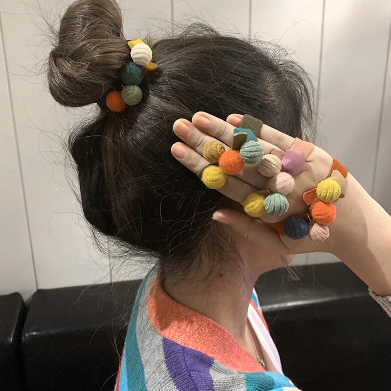 Candy Color Matte Star Pompom Elastic Hair Bands Simple Fashion Rubber Hair Ties Girls Hair Gum Stretch Rope Ponytail Holder
Candy Color Matte Star Pompom Elastic Hair Bands Simple Fashion Rubber Hair Ties Girls Hair Gum Stretch Rope Ponytail Holder