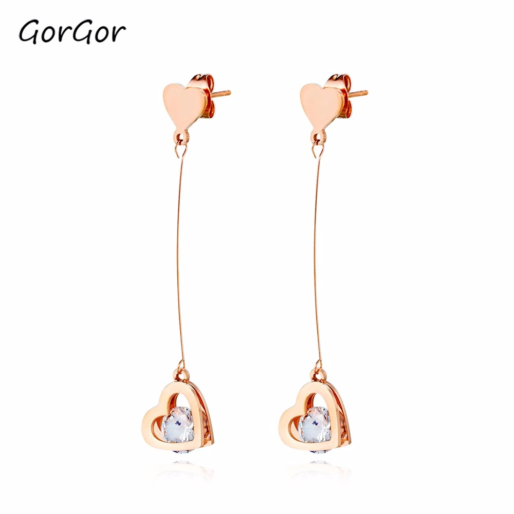 Великолепные японские и корейские Простые Модные женские серьги с цирконами и кисточками из нержавеющей стали с покрытием из розового золо...
Великолепные японские и корейские Простые Модные женские серьги с цирконами и кисточками из нержавеющей стали с покрытием из розового золо...