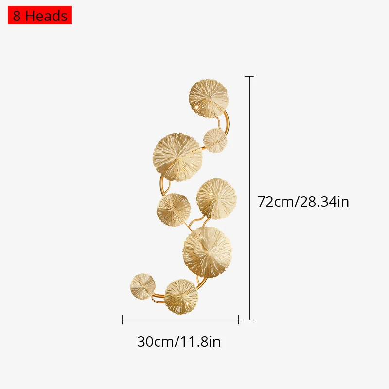 Indoor Living Room Decoration Wall Lamp With G4 LED Bulbs Bedroom Bedside Lighting Lamp Fixtures Lotus Leaf Shape Wall Sconce
Indoor Living Room Decoration Wall Lamp With G4 LED Bulbs Bedroom Bedside Lighting Lamp Fixtures Lotus Leaf Shape Wall Sconce