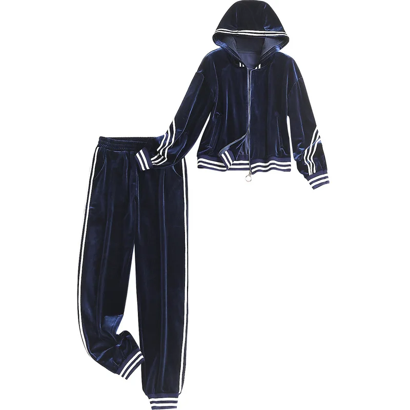 Winter Women Sportswear Tracksuit Velvet Hooded Hoodie Sweatshirt+pant Running Jogging Fitness Casual Set Sport Suit 
Winter Women Sportswear Tracksuit Velvet Hooded Hoodie Sweatshirt+pant Running Jogging Fitness Casual Set Sport Suit