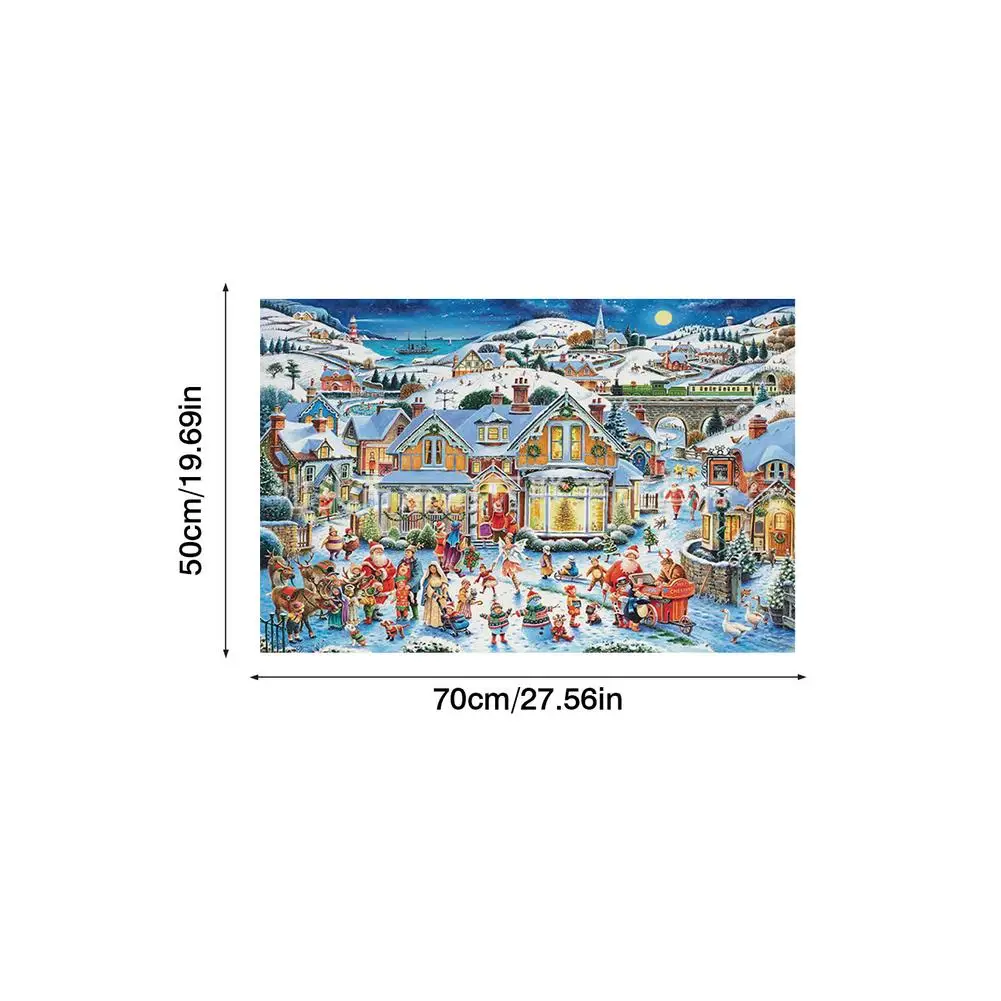 Jigsaw Puzzle 1000 Pieces Christmas Pattern Puzzle Game Paperboard Assembling Puzzles for Adults Kids Children Jigsaw Puzzle Toy
Jigsaw Puzzle 1000 Pieces Christmas Pattern Puzzle Game Paperboard Assembling Puzzles for Adults Kids Children Jigsaw Puzzle Toy