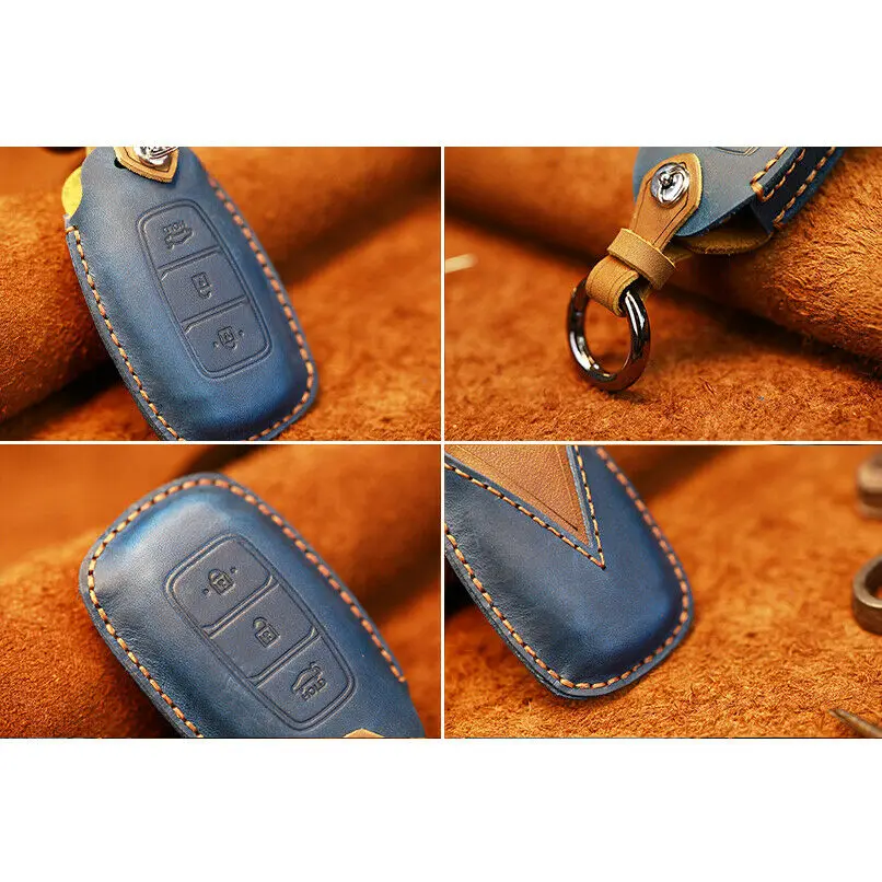 Leather For Hyundai Accent Santa Fe Veloster Palisade Accent Nexo Elantra GT i30 Leather Car Smart Key Case Cover Holder
Leather For Hyundai Accent Santa Fe Veloster Palisade Accent Nexo Elantra GT i30 Leather Car Smart Key Case Cover Holder