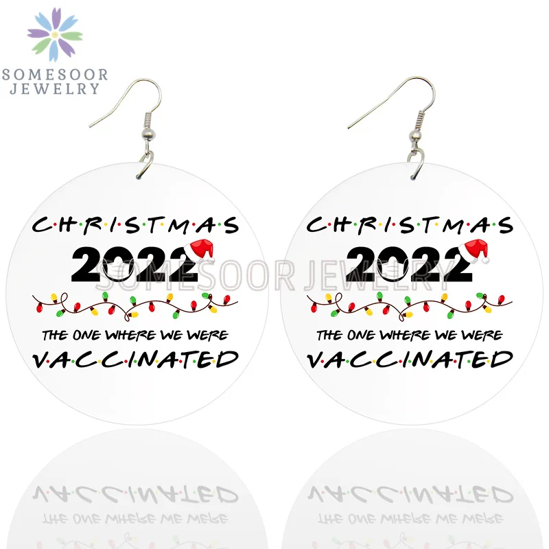 SOMESOOR Merry Christmas Santa Claus Printed Wooden Drop Earrings Happy New Year 2022 Elk Snowman Loops Dangle For Women Gifts
SOMESOOR Merry Christmas Santa Claus Printed Wooden Drop Earrings Happy New Year 2022 Elk Snowman Loops Dangle For Women Gifts