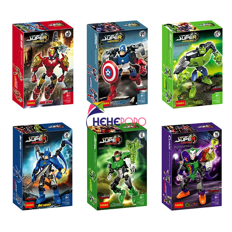 Boys Toys Building-block Avengers Block Gift Super Hero Model Diy Toy Assemble Educational Block 6001-6006 Kids Toys 
Boys Toys Building-block Avengers Block Gift Super Hero Model Diy Toy Assemble Educational Block 6001-6006 Kids Toys