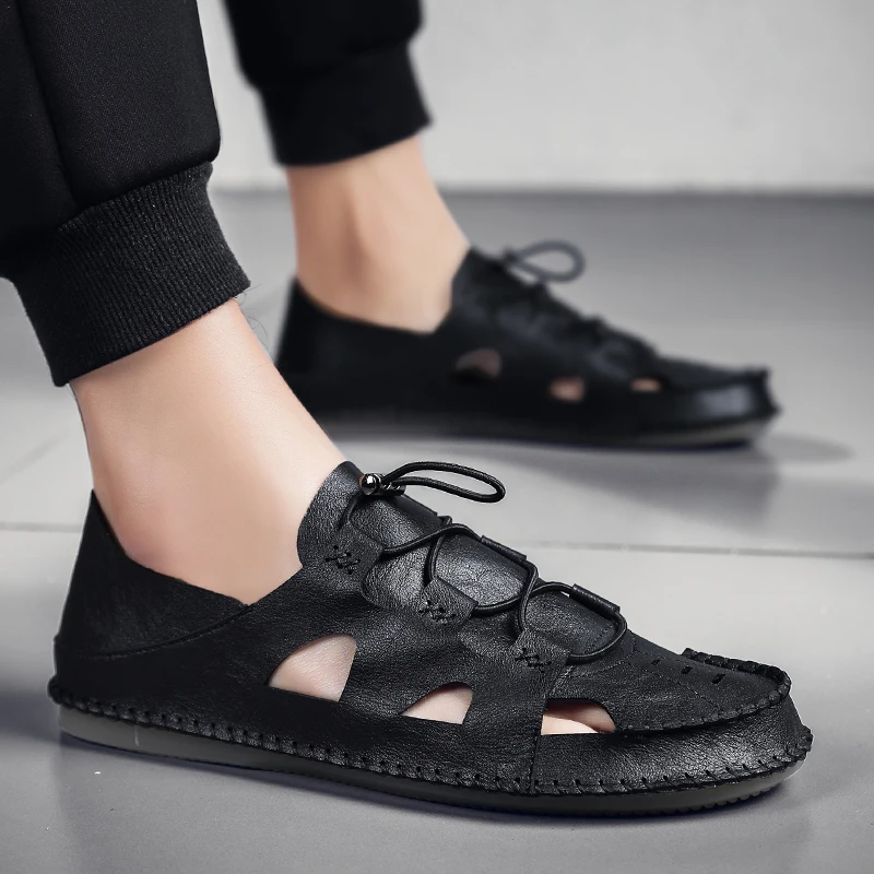 Black Sandals Men Beach Sandals Men Mens Outdoor For 2020 Shoes Leather Sandale Homme Cuir V Ritable Sandali Da Uomo Summer
Black Sandals Men Beach Sandals Men Mens Outdoor For 2020 Shoes Leather Sandale Homme Cuir V Ritable Sandali Da Uomo Summer