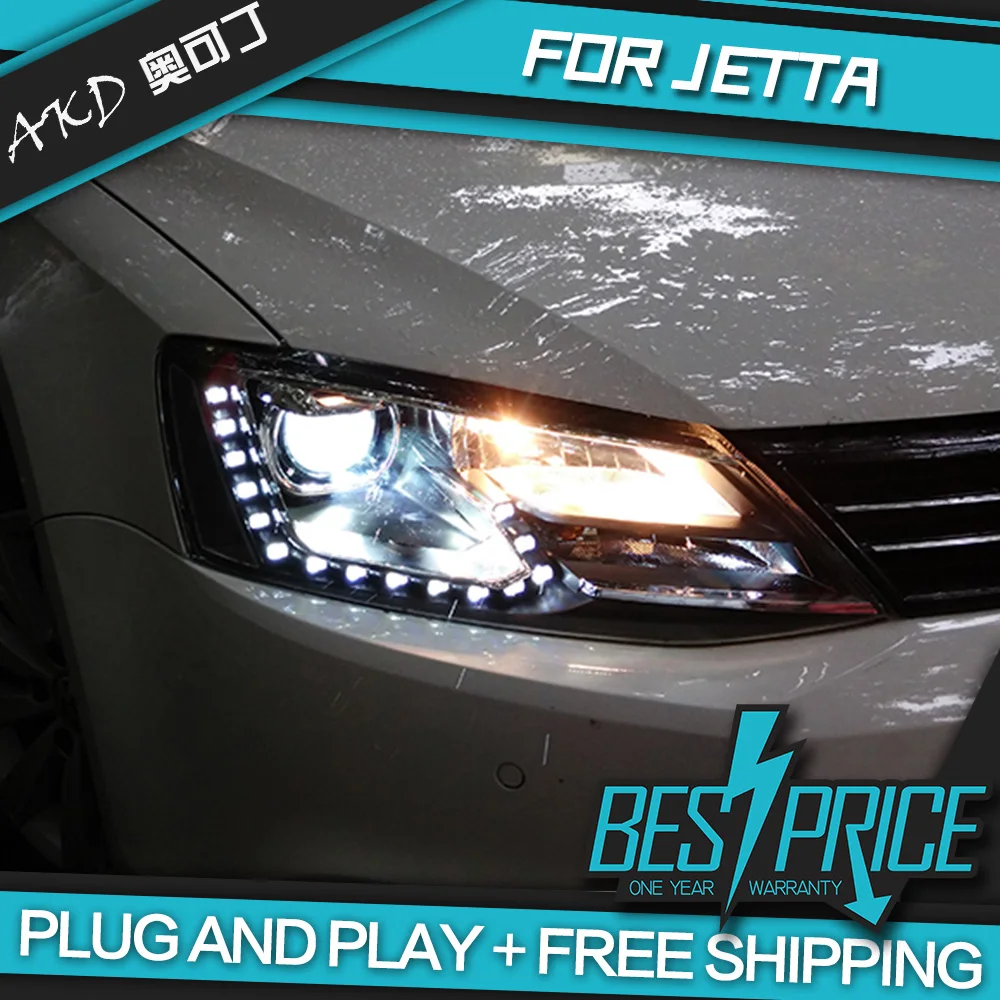 АКД автомобилей Стайлинг фар для VW Jetta MK6 2012 фары светодиодный ходовые огни
