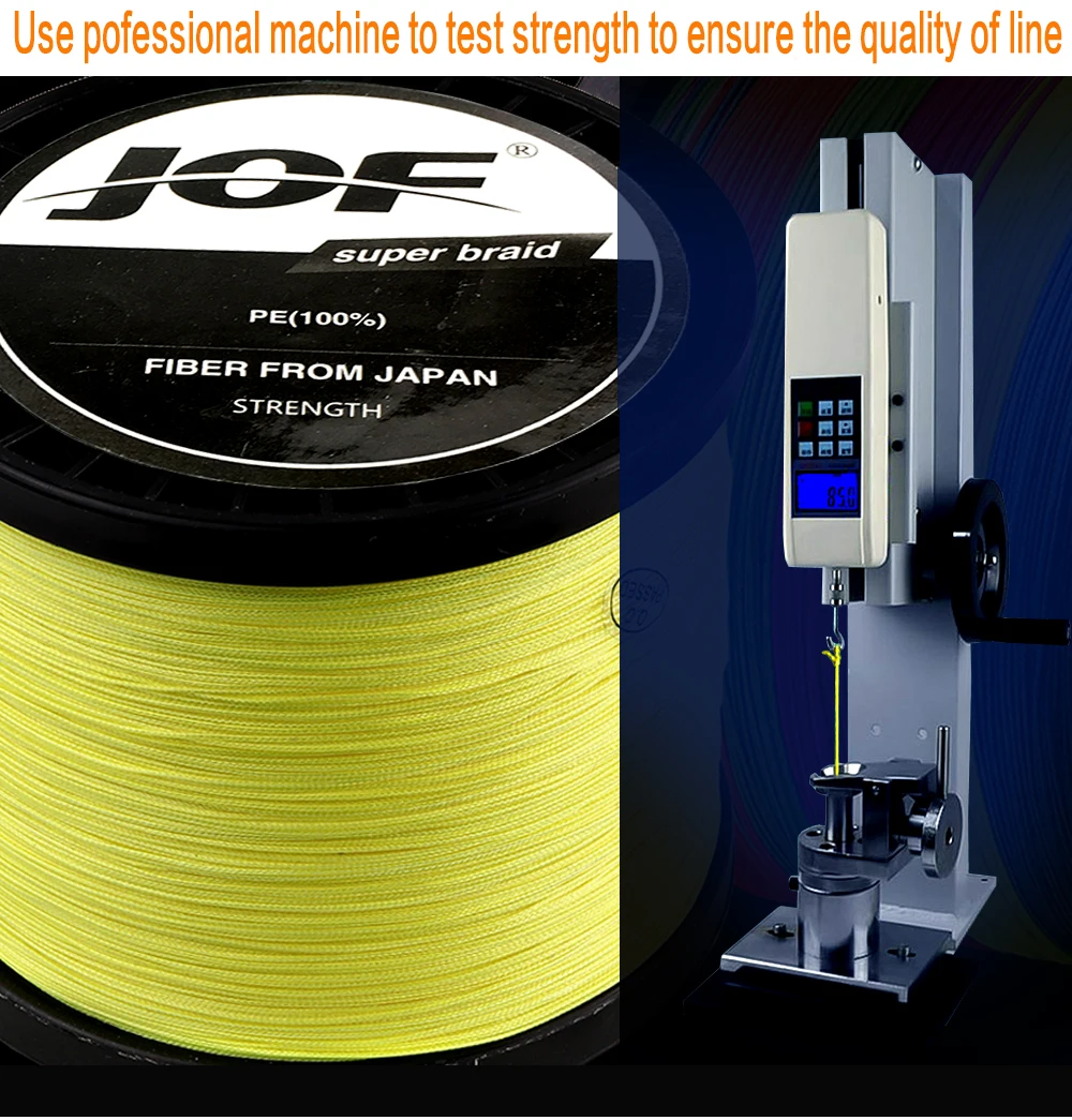 JOF Fishing line braided 4/8 Strands Multifilament Fishing Wire Carp Fishing 10- 120LB 500M 1000M
JOF Fishing line braided 4/8 Strands Multifilament Fishing Wire Carp Fishing 10- 120LB 500M 1000M
