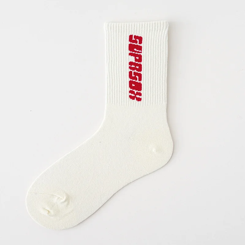 4 Pairs Men Cotton Socks Pack Letters with Words Mujer White&Black&Grey Thick Meias Popular Logo Middle Tube Sports Chaussttes
4 Pairs Men Cotton Socks Pack Letters with Words Mujer White&Black&Grey Thick Meias Popular Logo Middle Tube Sports Chaussttes