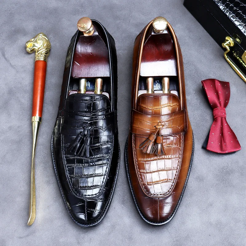 Korean style mens casual business wedding formal dress cow leather tassels shoes slip-on lazy shoe handmade breathable loafers
Korean style mens casual business wedding formal dress cow leather tassels shoes slip-on lazy shoe handmade breathable loafers