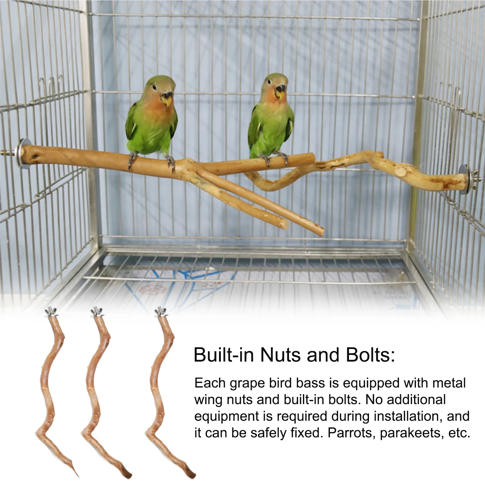 Деревянная палка для домашних животных попугай игрушечный какакан кусачки