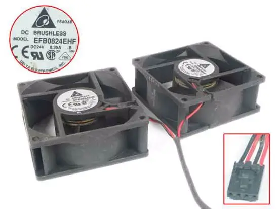 Delta Electronics EFB0824EHF B DC 24V 0.35A 80X80X35mm Server Cooling Fan