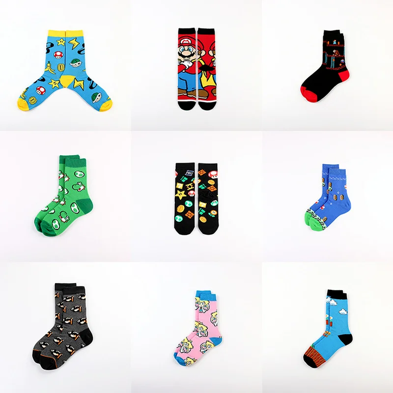 Nintendo Game Mario Brothers Anime socks Princess Peach Cool overlord Cartoon tube socks Boys Cosplay Birthday Xmas Gifts sock
Nintendo Game Mario Brothers Anime socks Princess Peach Cool overlord Cartoon tube socks Boys Cosplay Birthday Xmas Gifts sock