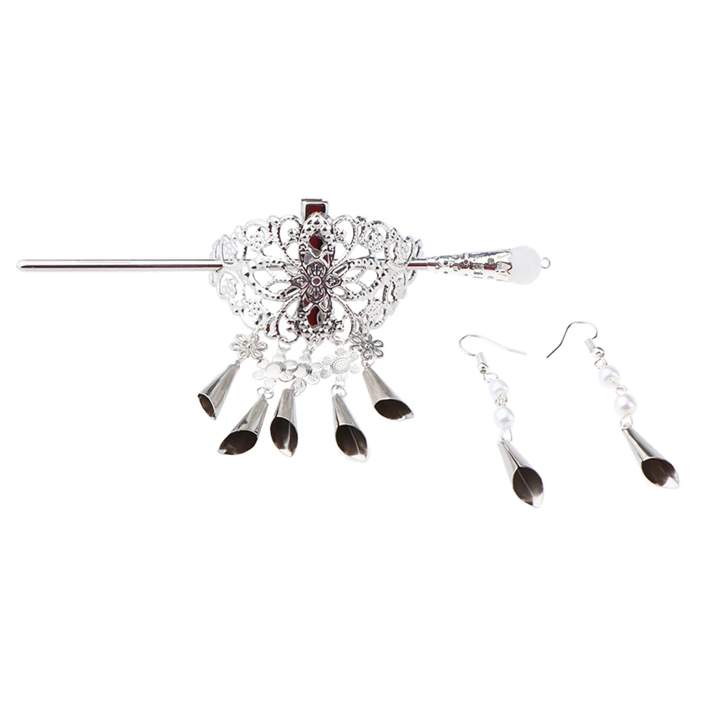 Ancient Chinese Women's Tassel Hair Pin Stick Slide Clip Clasp Earring Set
Ancient Chinese Women's Tassel Hair Pin Stick Slide Clip Clasp Earring Set