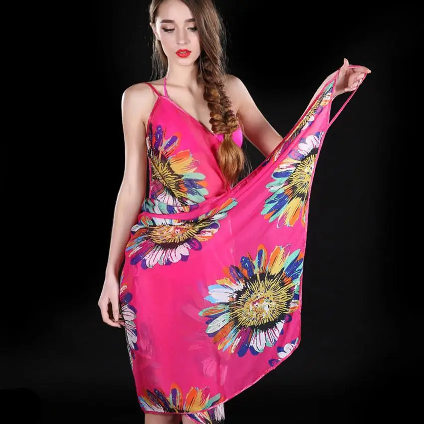 Scoiry 2018 Women Bikini Cover Up Scarf Chiffon Beach Wear Swimwear Spaghetti Strap Bohemia Printed Butterfly flower Cover-Up
Scoiry 2018 Women Bikini Cover Up Scarf Chiffon Beach Wear Swimwear Spaghetti Strap Bohemia Printed Butterfly flower Cover-Up