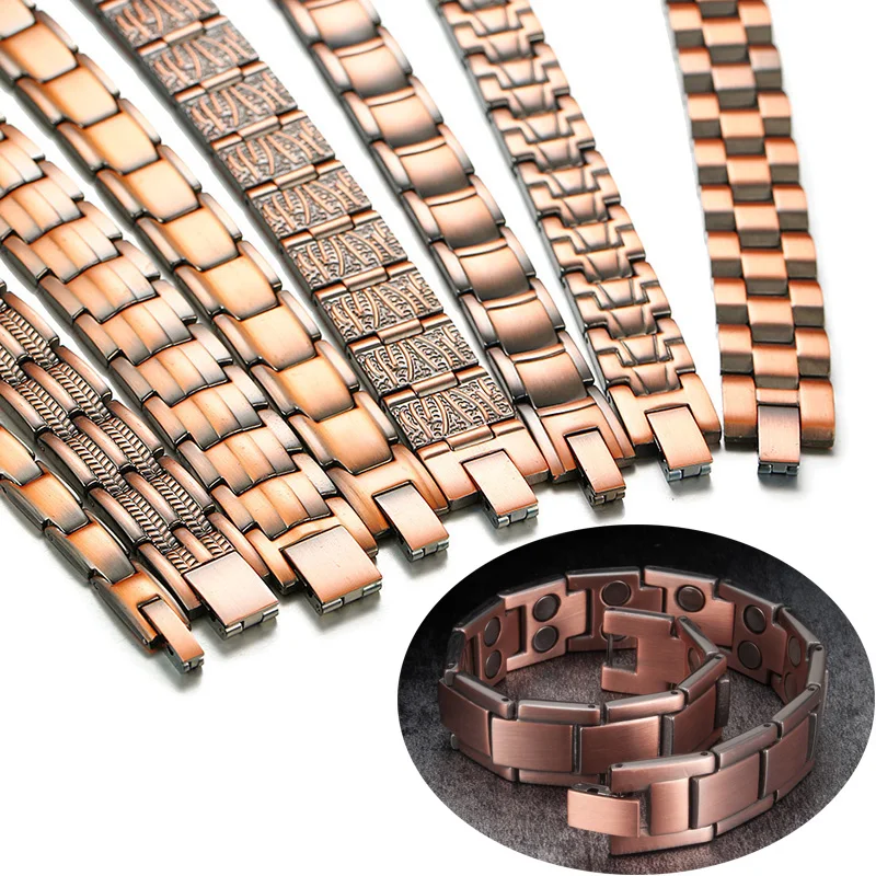 Magnetic Copper Bracelet Men Health Energy Chain Bracelet Male Metal Magnet Therapy Arthritis Couple Bracelet Love for Women Men
Magnetic Copper Bracelet Men Health Energy Chain Bracelet Male Metal Magnet Therapy Arthritis Couple Bracelet Love for Women Men