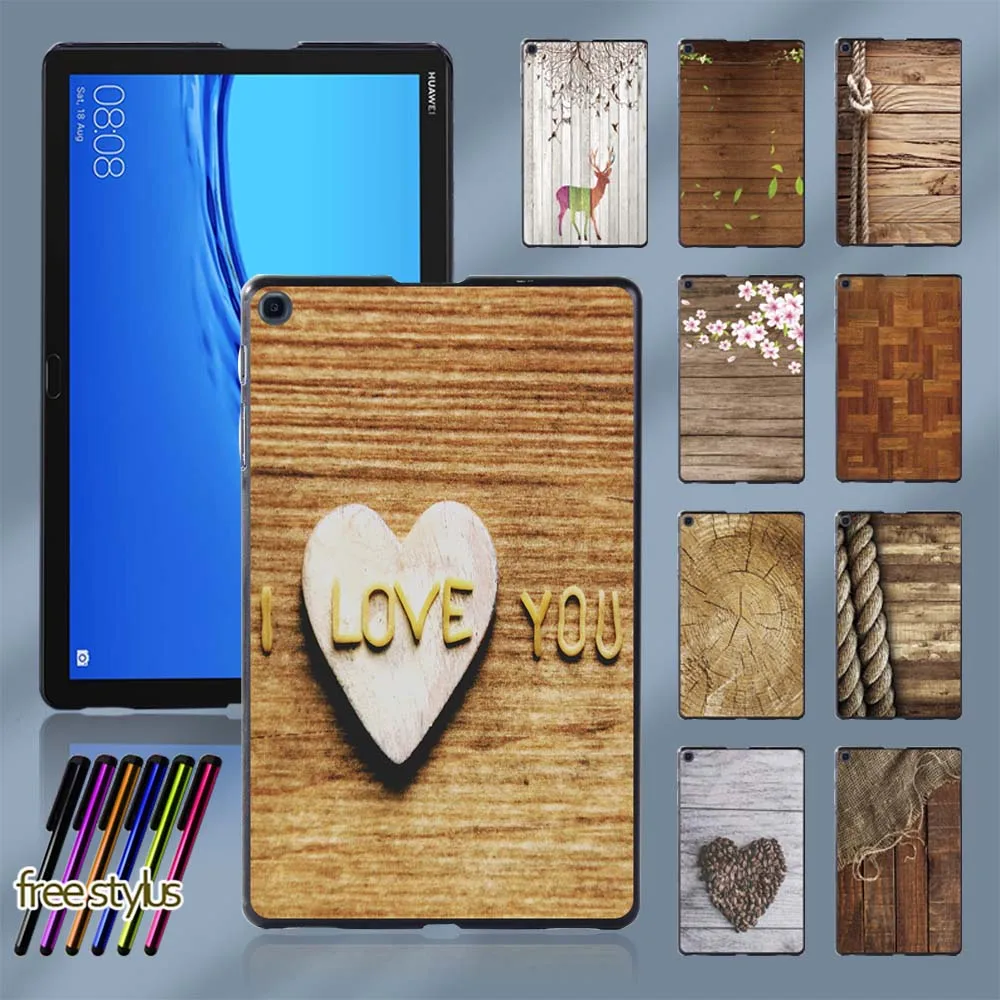 Tablet Case for Huawei MediaPad M5 Lite 10.1"/MediaPad M5 10.8" Wood Pattern Anti-slip Plastic Durable Hard Back Shell + Stylus
Tablet Case for Huawei MediaPad M5 Lite 10.1"/MediaPad M5 10.8" Wood Pattern Anti-slip Plastic Durable Hard Back Shell + Stylus