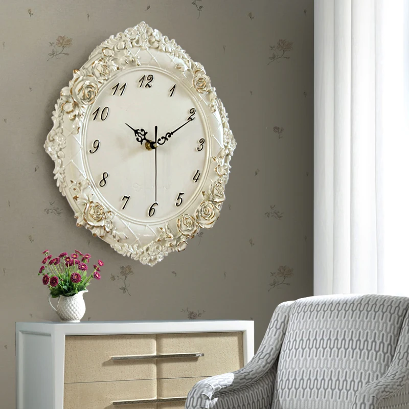 Quartz silent wall clock retro home decoration attic living room kitchen European style decoration room hotel dining room
Quartz silent wall clock retro home decoration attic living room kitchen European style decoration room hotel dining room