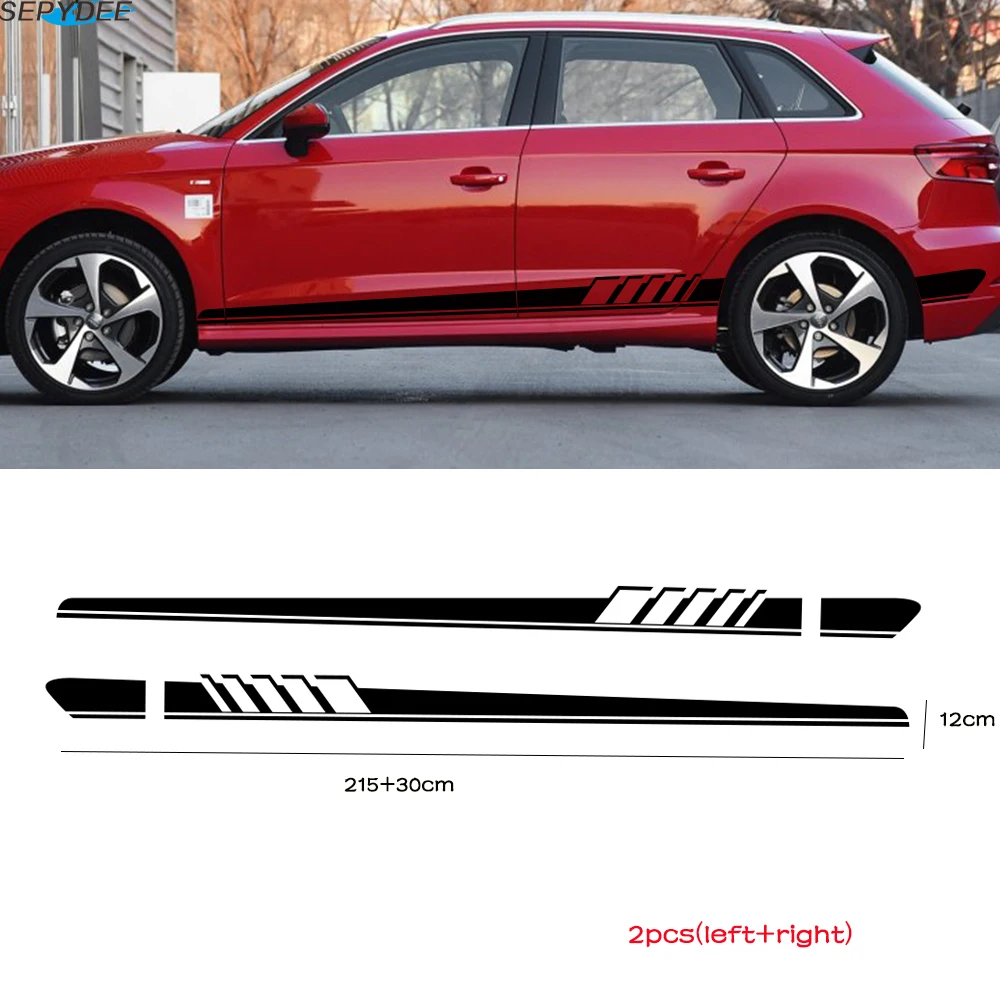 Car Stickers Body Door Side Stripes Skirt Sticker Decals For Audi A3 8P 8V A4 B6 B8 B7 A6 C5 C6 C7 Q5 Q7 TT Car Accessories
Car Stickers Body Door Side Stripes Skirt Sticker Decals For Audi A3 8P 8V A4 B6 B8 B7 A6 C5 C6 C7 Q5 Q7 TT Car Accessories