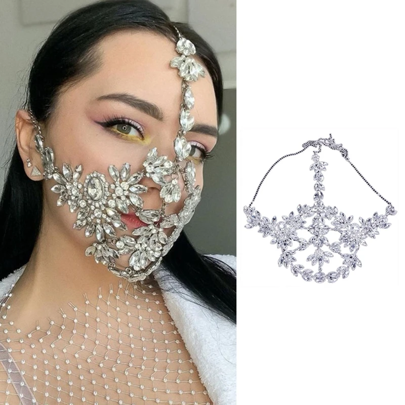 F3MD Crystal Face Decoration Shining Rhinestone Head Chain Performance Show Props Forehead Jewelry Gatsby Accessory
F3MD Crystal Face Decoration Shining Rhinestone Head Chain Performance Show Props Forehead Jewelry Gatsby Accessory