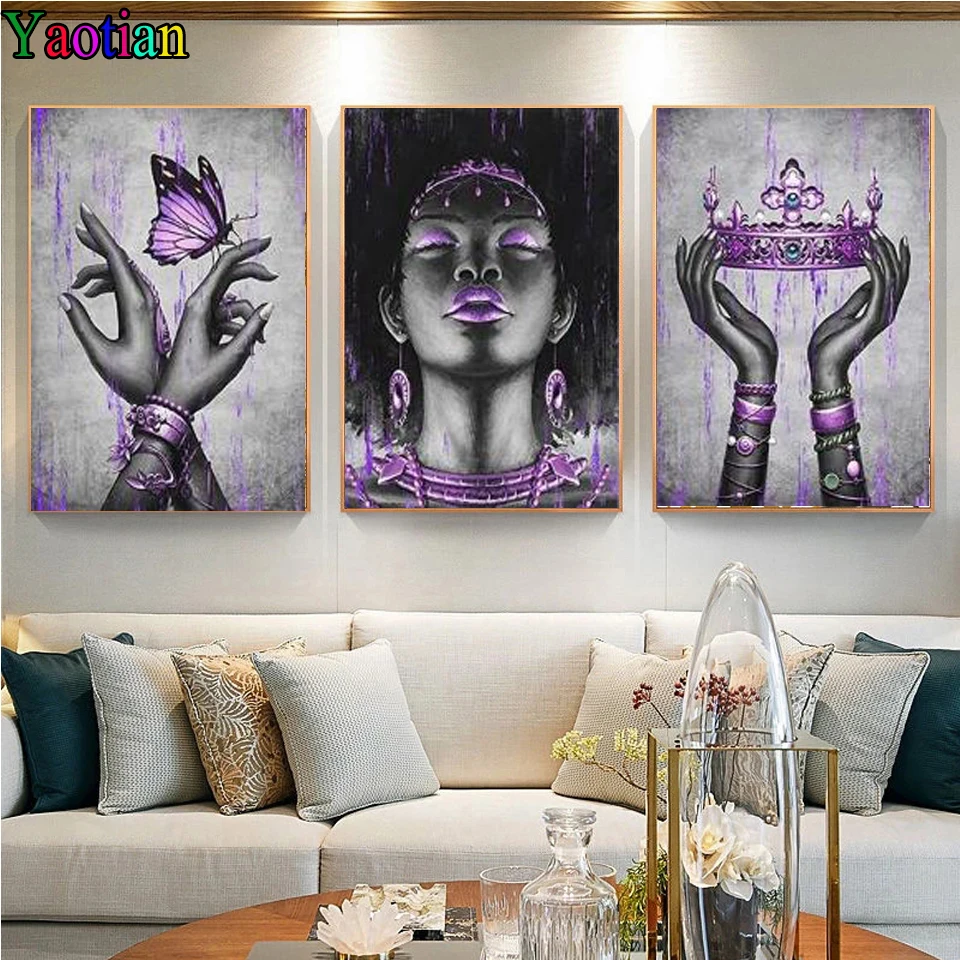 Diy 5D Diamond Painting Triptych Elegant Woman Crown Butterfly Diamond Art Embroidery Cross Stitch Mosaic Home Decoration Gift
Diy 5D Diamond Painting Triptych Elegant Woman Crown Butterfly Diamond Art Embroidery Cross Stitch Mosaic Home Decoration Gift