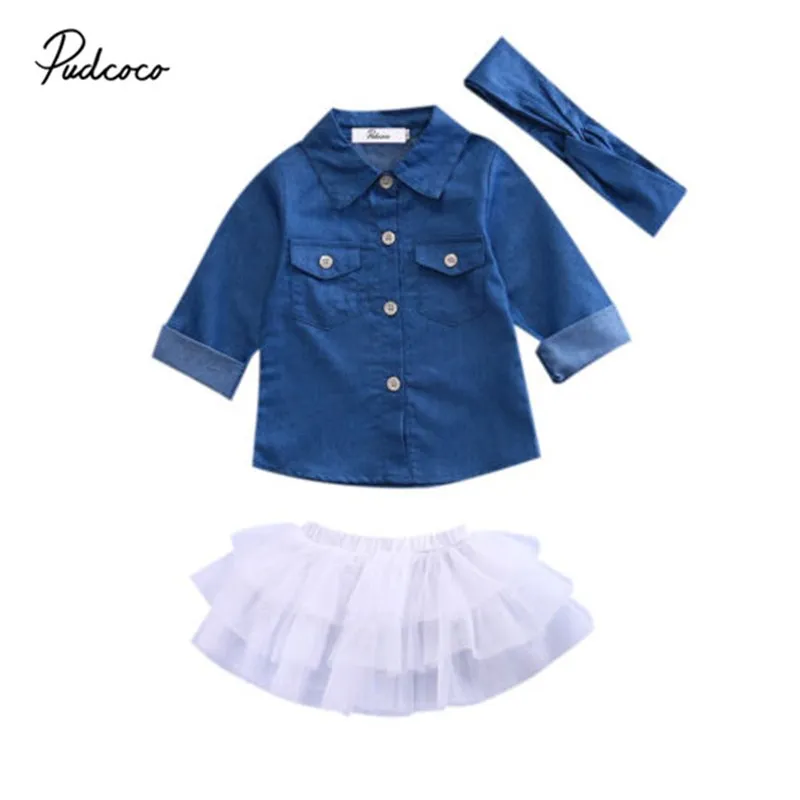 Baby Girl Clothes Set 2020 Hot Fashion 3PCS Kids baby Girls Boys Denim shirt + Mesh dress sets suit Summer clothes outfit 0-5T
Baby Girl Clothes Set 2020 Hot Fashion 3PCS Kids baby Girls Boys Denim shirt + Mesh dress sets suit Summer clothes outfit 0-5T