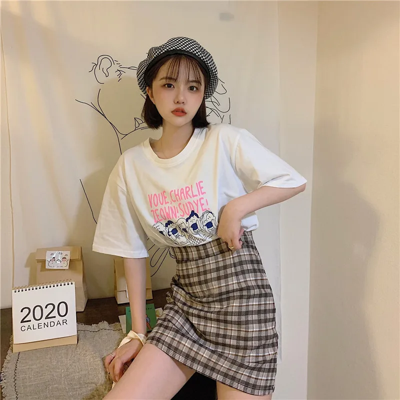 2021 new Korean style loose high waist a-line skirt skirt skirt plaid short skirt women
2021 new Korean style loose high waist a-line skirt skirt skirt plaid short skirt women