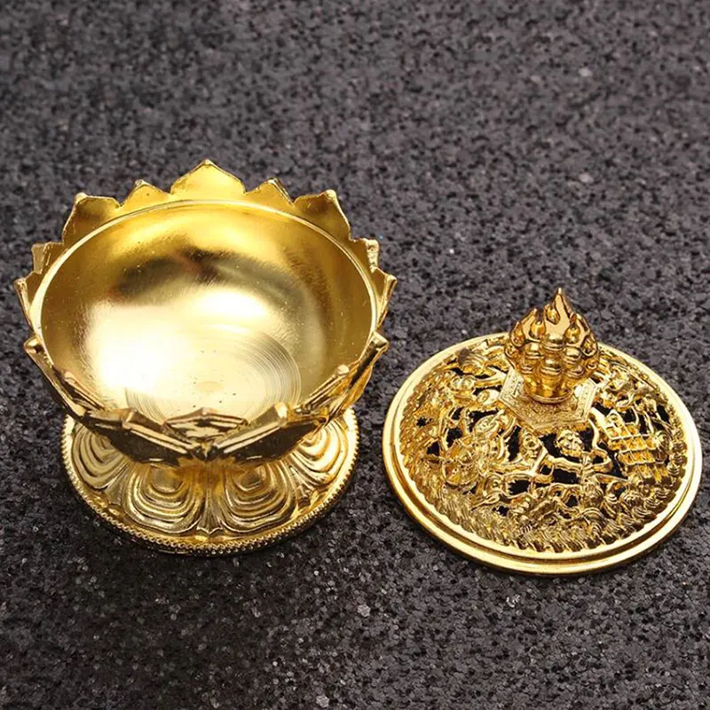 Gold Incense Statue Censer Burner Home Decoration Metal Flower Auspicious Bronze Collection
Gold Incense Statue Censer Burner Home Decoration Metal Flower Auspicious Bronze Collection