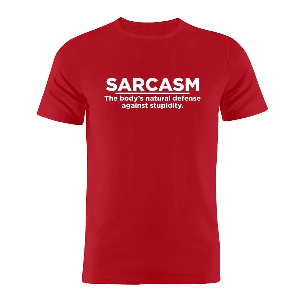 100% хлопок унисекс футболка Sarcasm Humor забавная с рисунком | Мужская одежда