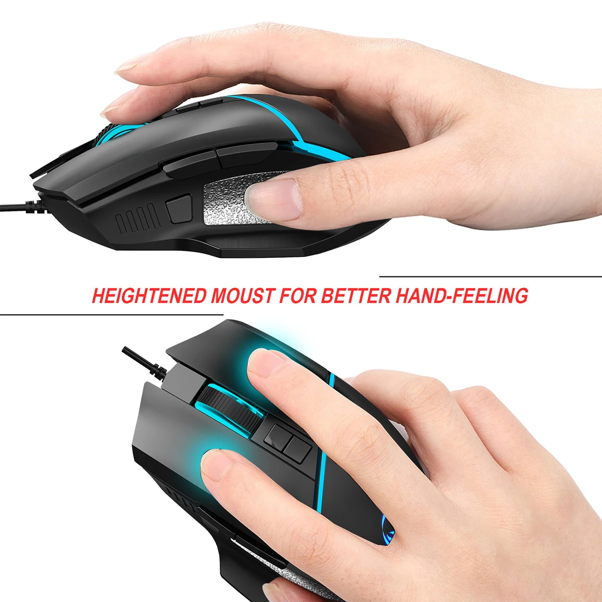 New 8 Buttons Computer Mouse 6400DPI USB Ergonomic Wired Gaming Mouse with 7-Color Backlight for PC Laptop Gamer
New 8 Buttons Computer Mouse 6400DPI USB Ergonomic Wired Gaming Mouse with 7-Color Backlight for PC Laptop Gamer