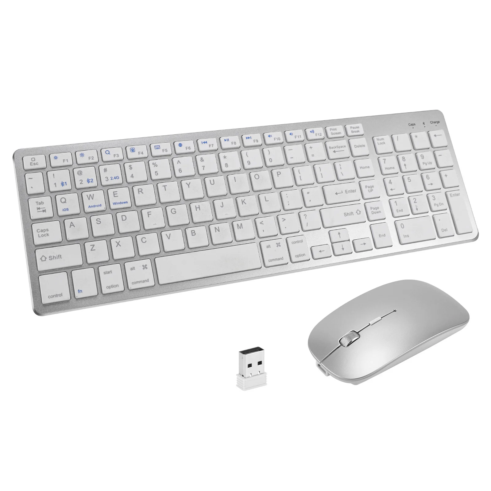 SeenDa Bluetooth keyboard Multi Device Wireless Rechargeable Wireless keyboard Set 3- Device Sync for Laptop Desktop PC Tablet
SeenDa Bluetooth keyboard Multi Device Wireless Rechargeable Wireless keyboard Set 3- Device Sync for Laptop Desktop PC Tablet