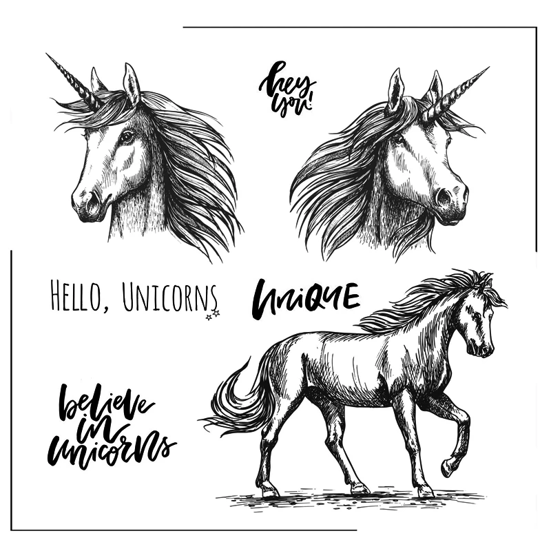 Beautiful Unicorn Clear Silicone Stamps Scrapbooking Crafts Decorate Photo Album Embossing Cards Making Clear Stamps New
Beautiful Unicorn Clear Silicone Stamps Scrapbooking Crafts Decorate Photo Album Embossing Cards Making Clear Stamps New