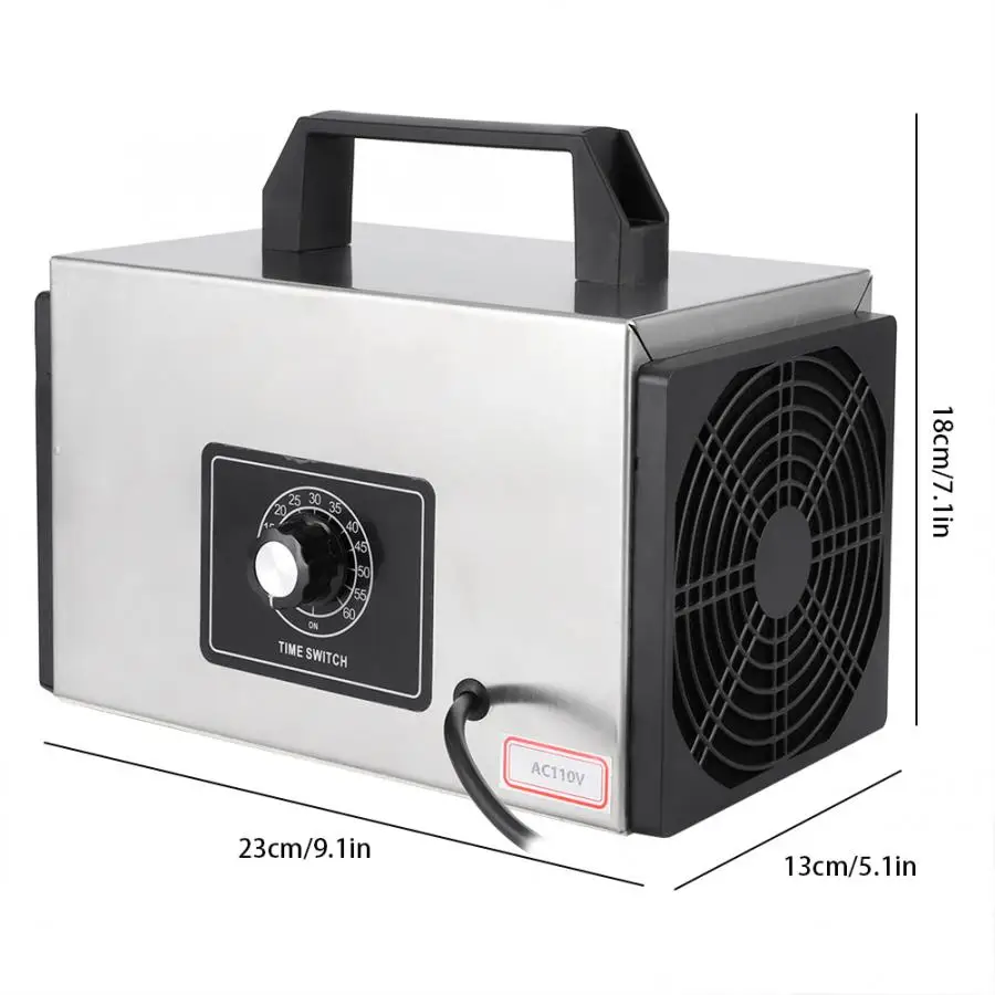 110v 20g Stainless Steel Home Timing Switch Ozonizer Ozone Generator Air Purifier US Plug Air Cleaner Home hot sale
110v 20g Stainless Steel Home Timing Switch Ozonizer Ozone Generator Air Purifier US Plug Air Cleaner Home hot sale