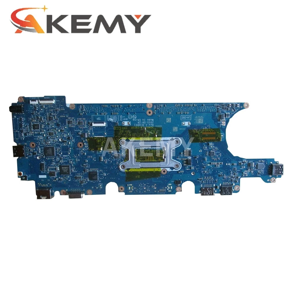

Akemy CN-0YM98P 0YM98P YM98P ADM60 LA-C621P For DELL Latitude E5270 Laptop Motherboard SR23Y I5-6200U CPU DDR4