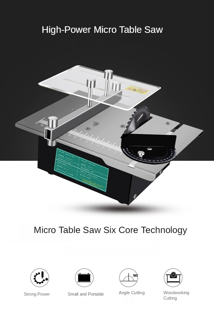 1200W miniature table saw mini electric saw small household table saw carpenter push table saw multi-function cutting machine
1200W miniature table saw mini electric saw small household table saw carpenter push table saw multi-function cutting machine