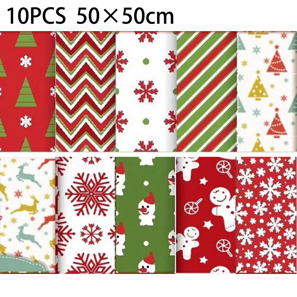 10PCS Christmas Series Cotton Fabric Printed Cloth Sewing Quilting Fabrics Handmade DIY Fabric Material Needlework Material
10PCS Christmas Series Cotton Fabric Printed Cloth Sewing Quilting Fabrics Handmade DIY Fabric Material Needlework Material