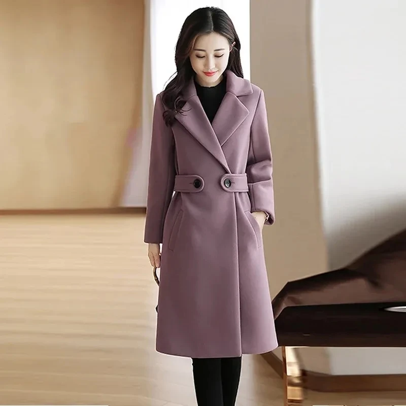 Casual Mid-Length Woolen Blende Coat Women's 2021 Fashion Winter Clothing Korean Thickened Slim Wool Jacket Manteau Femme Hiver
Casual Mid-Length Woolen Blende Coat Women's 2021 Fashion Winter Clothing Korean Thickened Slim Wool Jacket Manteau Femme Hiver