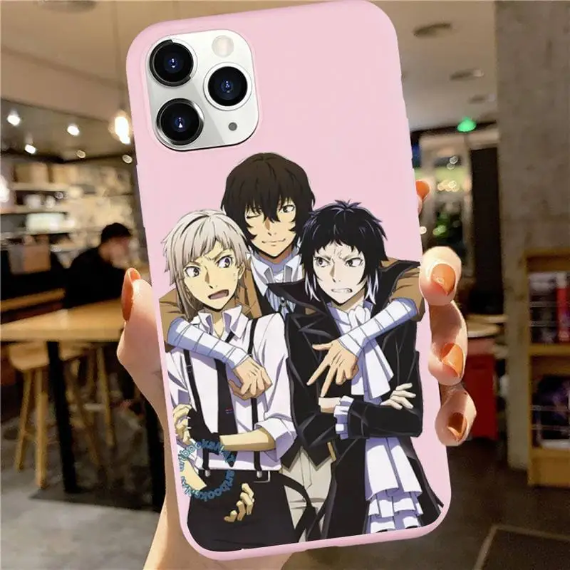 Japan Anime Bungou Stray Dogs Dazai Osamu Phone Case Pink Candy Color for iPhone 6 7 8 11 12 s mini pro X XS XR MAX Plus
Japan Anime Bungou Stray Dogs Dazai Osamu Phone Case Pink Candy Color for iPhone 6 7 8 11 12 s mini pro X XS XR MAX Plus