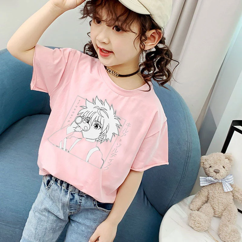 Kids Fashion Kawaii Short Sleeve O Neck T Shirt Hunter X Hunter Printing Lovely T-shirt Chirldren Cotton Short-sleeve Tee Shirts
Kids Fashion Kawaii Short Sleeve O Neck T Shirt Hunter X Hunter Printing Lovely T-shirt Chirldren Cotton Short-sleeve Tee Shirts