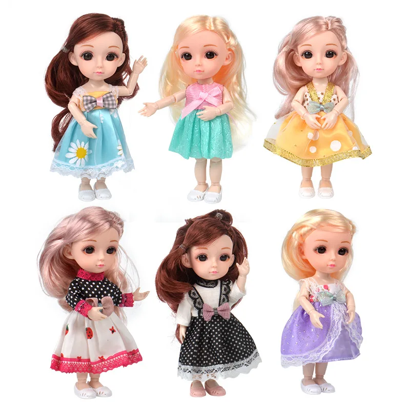16 см BJD мини кукла 13 подвижных шарниров девочка ребенок 3D большие глаза красивая игрушка «сделай сам» кукла с одеждой платье Модная Кукла
16 см BJD мини кукла 13 подвижных шарниров девочка ребенок 3D большие глаза красивая игрушка «сделай сам» кукла с одеждой платье Модная Кукла